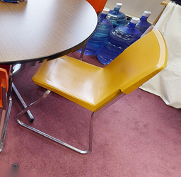 [#B4-26] Yellow Stacking Chair