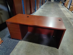 [#E3-57] Wooden Hayworth Desk - 66"X30"