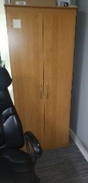 [#D28-Wood Coat Cab] Wood Coat Cabinet