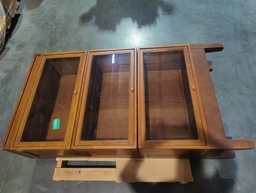 [#D30-69] Wooden Barrister Bookcase - 13Dx33Wx63H