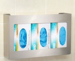 [#H8-130] 858003003081 - Triple Stainless Steel Glove Box Holder (photo representation)