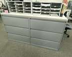 [#D8-184] 3 Drawer File Cabinet w Top (W 72 X D 18 X H 41)