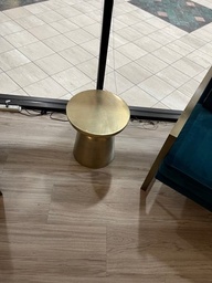 [#C23-57] Gold Side Table