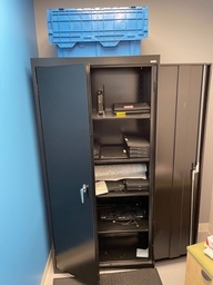 [#D31-59] Black Storage Cabinet (64x36)