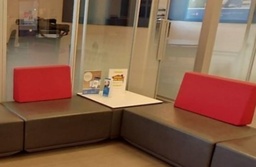 [#B12-2] Red/ Grey Lounge Chairs