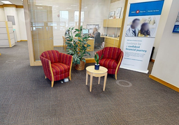 [#B12] Red Lounge Chairs