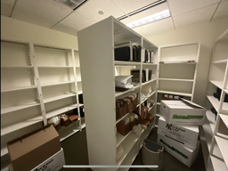 [#D25-91] Tall Metal Shelving, White