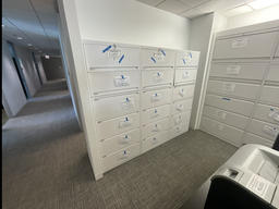 [#D12-121] Lateral Cabinet, 6-Drawer, White