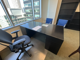 [#E4-131] Desk, Black