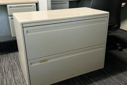 [#D6-11] Lateral File Cabinet - 2 High
