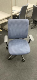 [#B13-142] Task Chair - Patterned Blue
