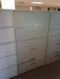 [#D12-37] Grey 5 drawer file