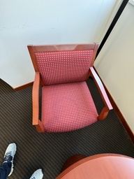 [#B8] Red Guest Chairs (solid back)
