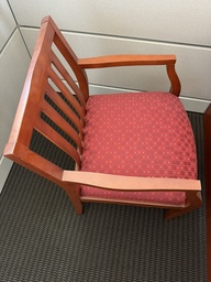 [#B9] Red Guest Chairs (wood back)