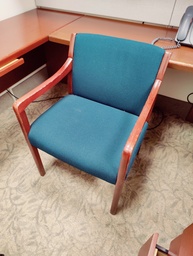 [#B8-54] St Timothy Guest Chair Brown/Green 