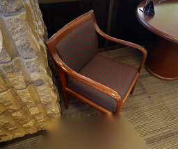 [#B9-4] Striped Guest Chair