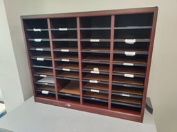 [#I9-165] Wood Mail Sorter - 41x12x33
