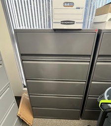 [#D12-46] 5-Drawer Dark Grey File Cabinet