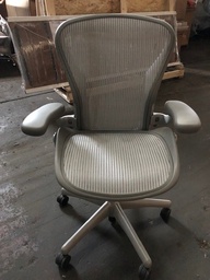[#B13-27] Grey Aeron Task Chairs  (may have slight damage - rips, stains, etc.)