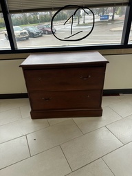 [#D6-1] 2 Drawer Wood Cabinet
