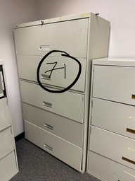 [#D12-71] File Cabinet - 5 Drawer beige