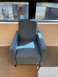[#B12-33] Blue Single Recliner 
