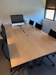 [#C8-61] Wall Supported Maple Table 6x3