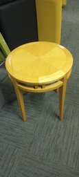 [#C11-6] 18" wood round coffee/side table