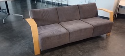 [#B7-27] couch with wood arms