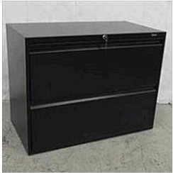 [#D6-14] Lateral File, 19.25Dx36Wx27.14H, 2 Fixed Drawers