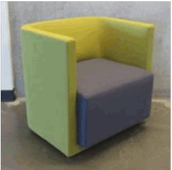 [#B12-23] Meota Lounge Arm Chair (33.25Wx24.25Dx28.50H)