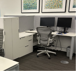 [#D20] Teknion 2H cabinet with shelf side unit