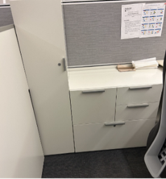 [#D24] Teknion wardrobe cabinet (no shelf side unit)