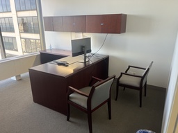 [#E9-6] L-Shape Desk (square edge)