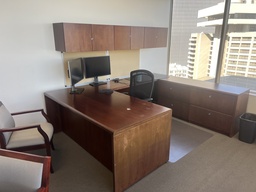 [#E9-8] U-Shape Desk (square edge)