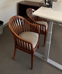 [#B9-16] Rounded back guest chair