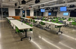 [#C4-263] Table - Seated White top / black legs 30X60