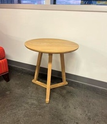 [#C11-300] Laptop Table, Round Wood