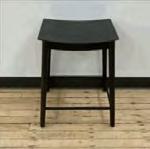[#B1-47] Mahogany Stool W/Foot Ring