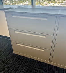 [#D8-35] Lateral File - 3H grey - W 36, D 18, H 40