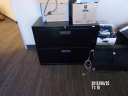 [#D6-19] Hon 2 Drawer Lateral Black