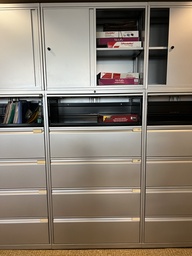 [#D20-30] Upper supply cabinets - combo w/ filing cabinets