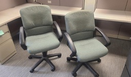 [#B13] Grey-Green Task Chairs