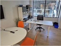 [#E6-75] *Photo Representation - White L-Shape Desk
