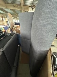 [#B6-82] Grey Love Seat