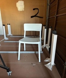 [#B4-96] white plastic chair