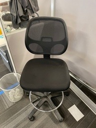 [#B1-35] Stool, black, mesh