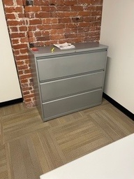 [#D6-38] 2-Drawer lateral file cabinet, grey
