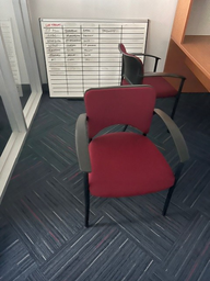 [#B8] Red Guest Chair