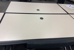 [#E10-10] White electric desk (24 X 48)